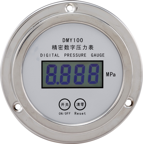 DMY100液晶型精密數(shù)字壓力表（軸向）